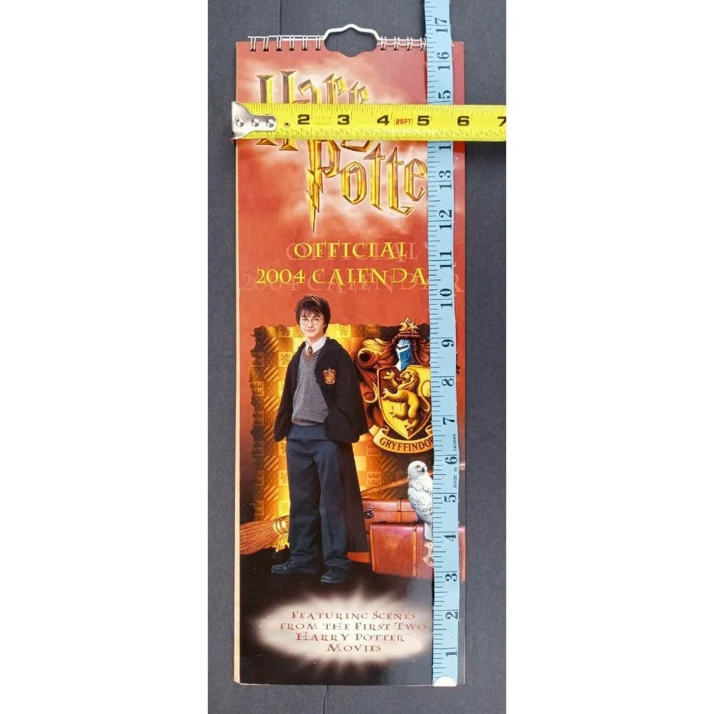 Harry Potter Long 2004 Wall Calendar From UK Vintage 16.5